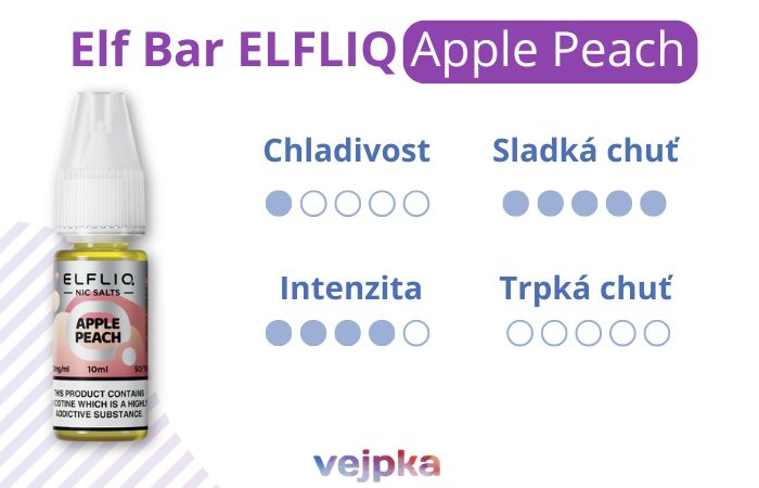 chuť elfliq apple peach